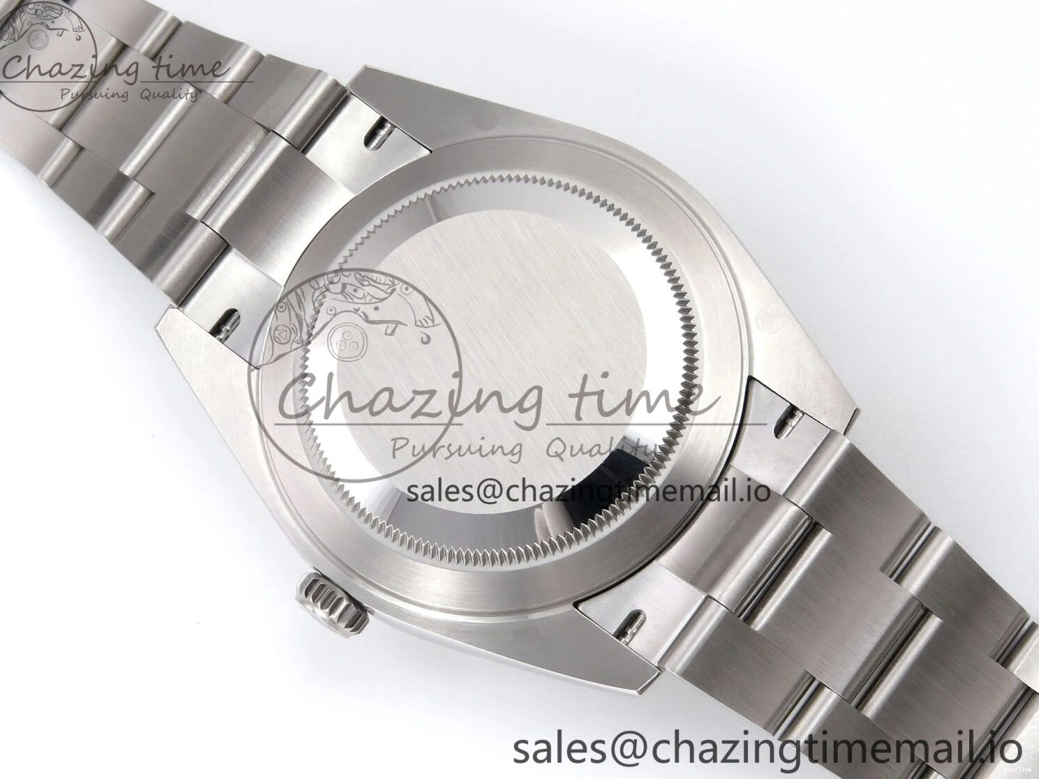 MiroTime 0131 GoodFit DateJust 41 126334 EWEF Best Edition Gray Dial Green Roman on Oyster Bracelet A 1054